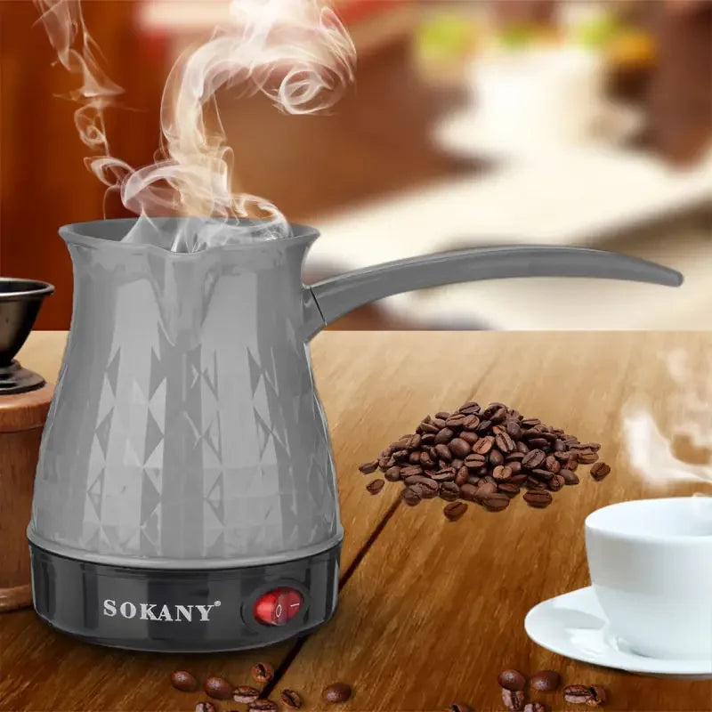 HAOYUNMA Electric 500W Stainless Steel 500ml Mocha Pot
