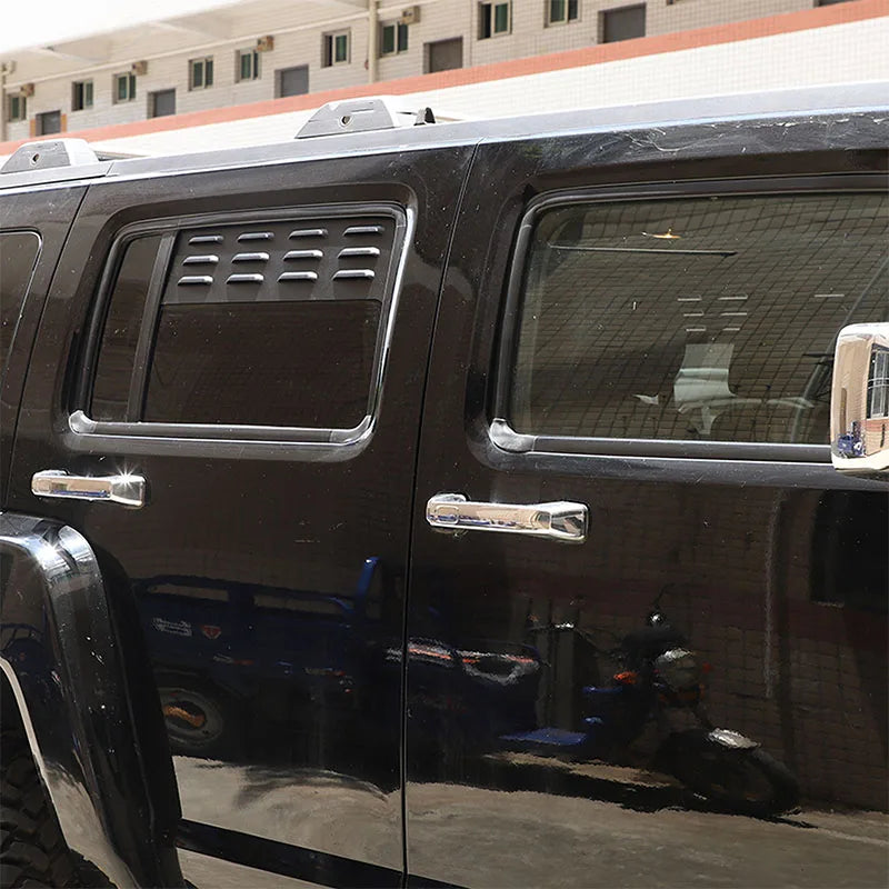 Hummer H3 2005 2009 Πίσω Αεραγωγοί Αλουμινίου Μαύρο 2 Τεμ