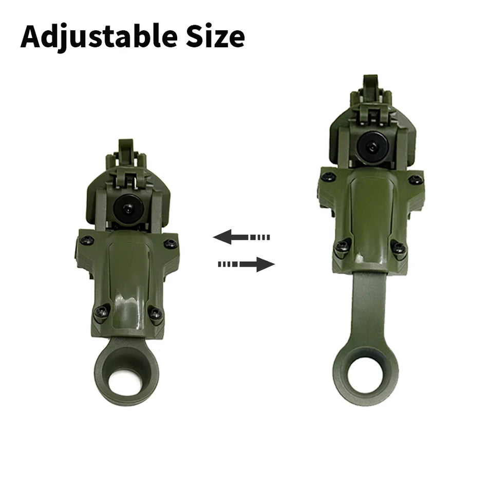 Tactical Helmet Arc Rail Adapter With Rotating Headset Bracket For Comtac 2 3