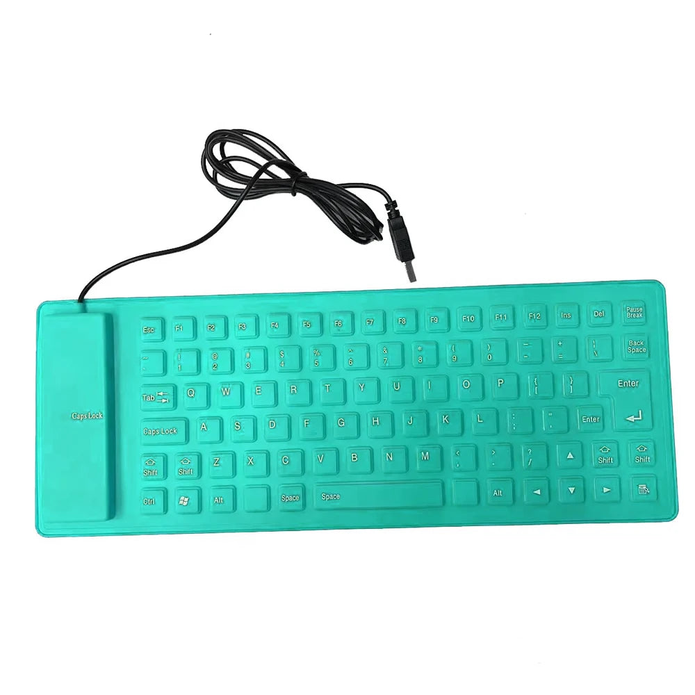Portable Mini Keyboard 85 Keys &ndash; Foldable USB Keyboard green