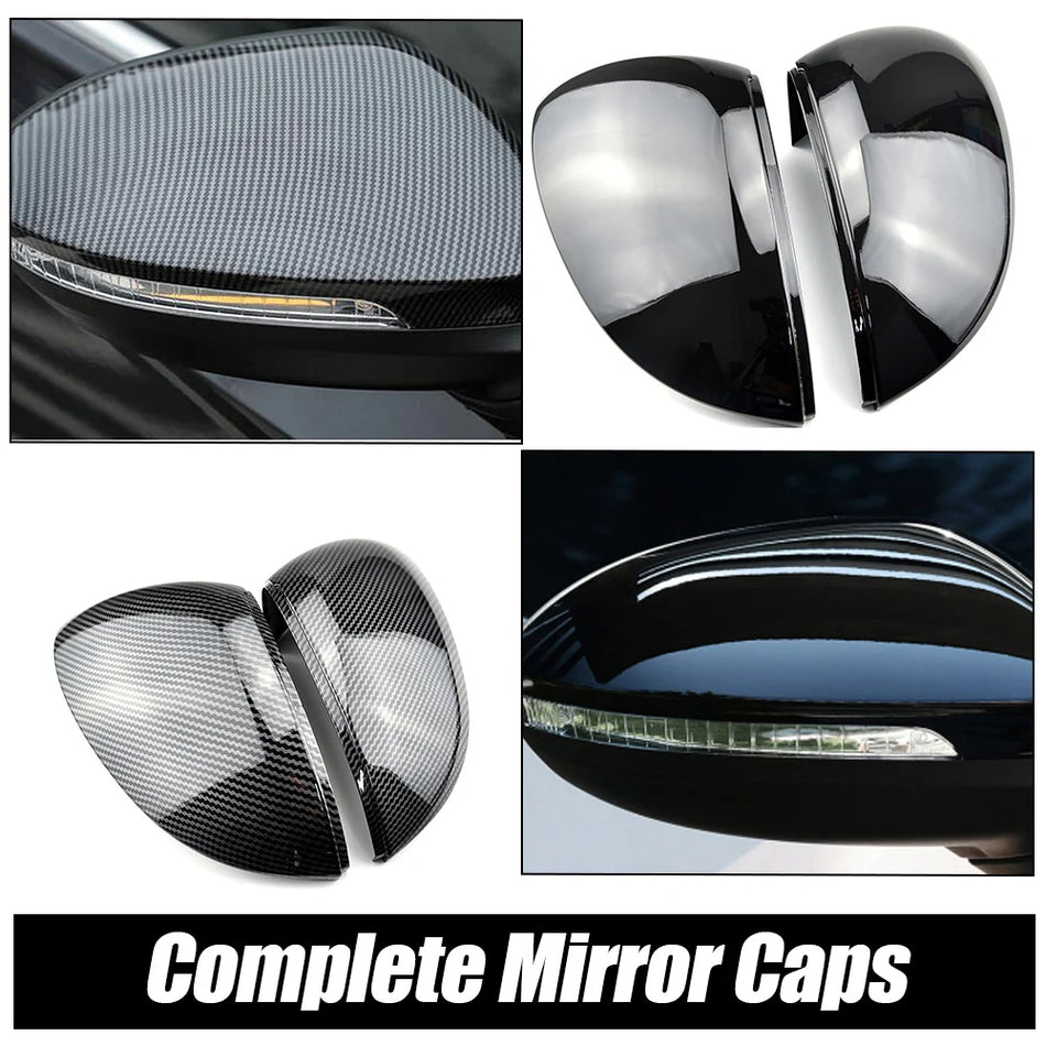 Kryty zpětného zrcátka ABS s karbonovým vzhledem pro Volkswagen Golf 8 MK8