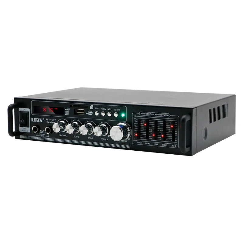 LDZS 111BT Bluetooth Digital Power Amplifier - 2 Channel Hi-Fi Stereo with FM &amp; USB