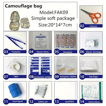 Emergency Car Mounted Civil Defense Kit &ndash; All Weather Ready FAK09