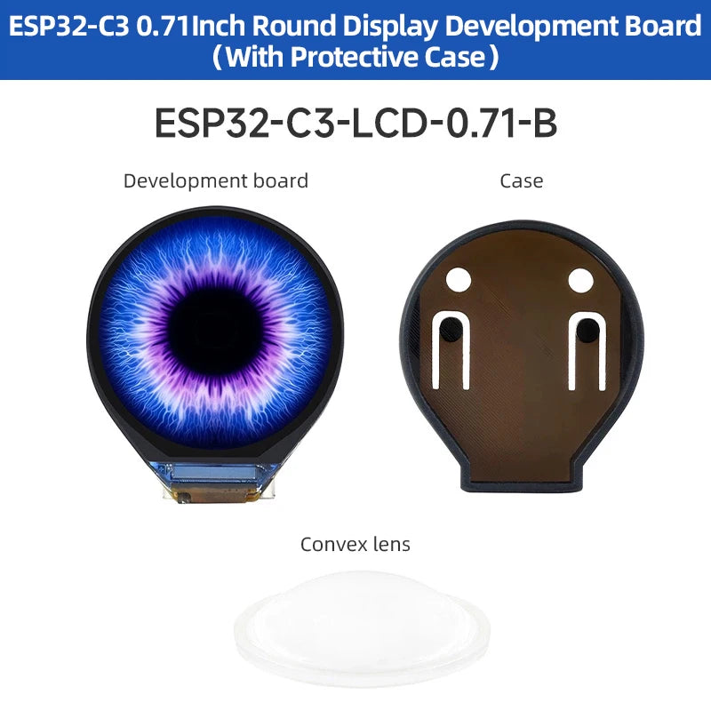 ESP32-C3 Display Development Board &ndash; Compact 0.71 Inch IPS Screen With Case
