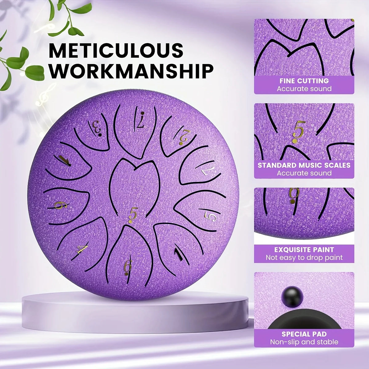 Outdoor Rain Drum 6 Inch 11 Note &ndash; Waterproof Rain Chime