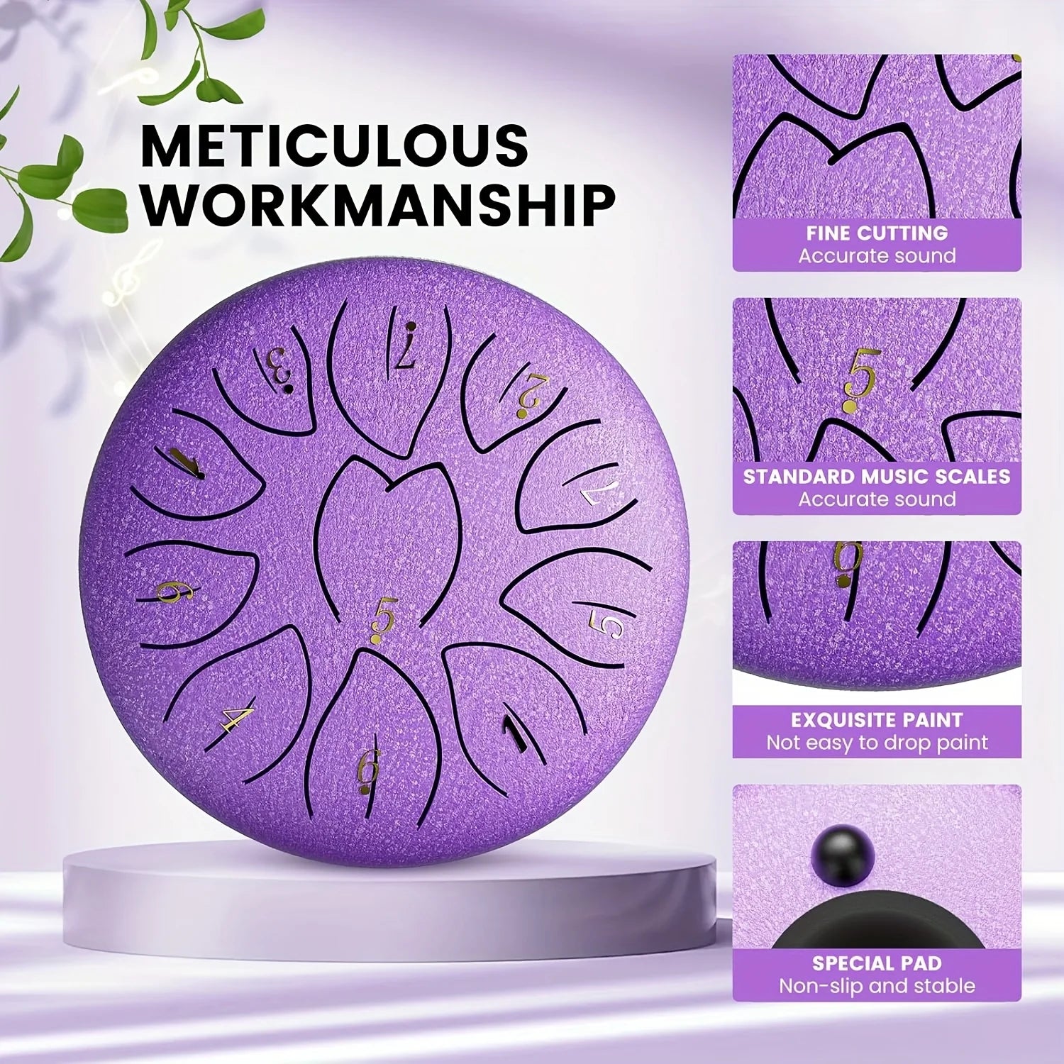 Outdoor Rain Drum 6 Inch 11 Note &ndash; Waterproof Rain Chime