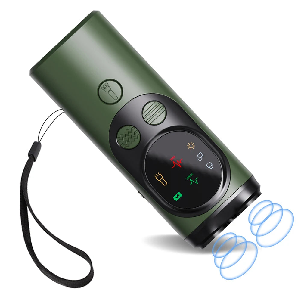 3-Heads Ultrasonic Dog Repeller P10 &ndash; Anti Barking Deterrent green