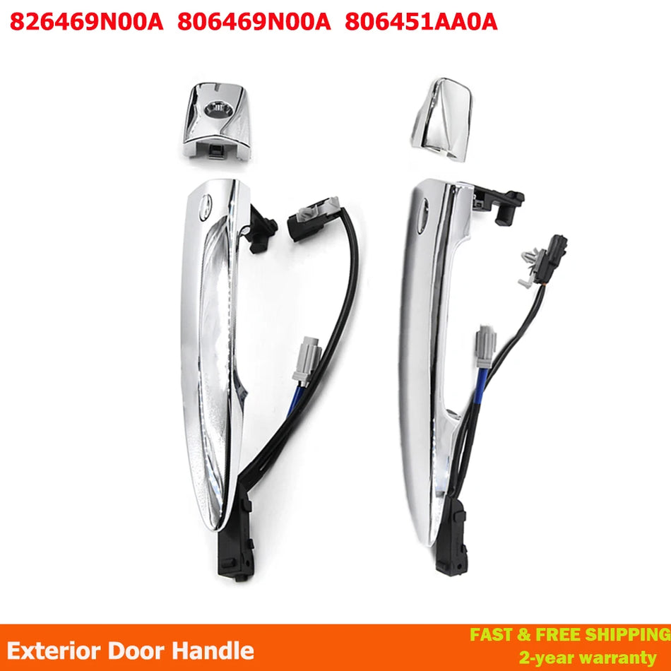 Manijas de Puerta Exteriores Cromadas para Nissan Leaf Maxima Murano Sentra 806469N00A