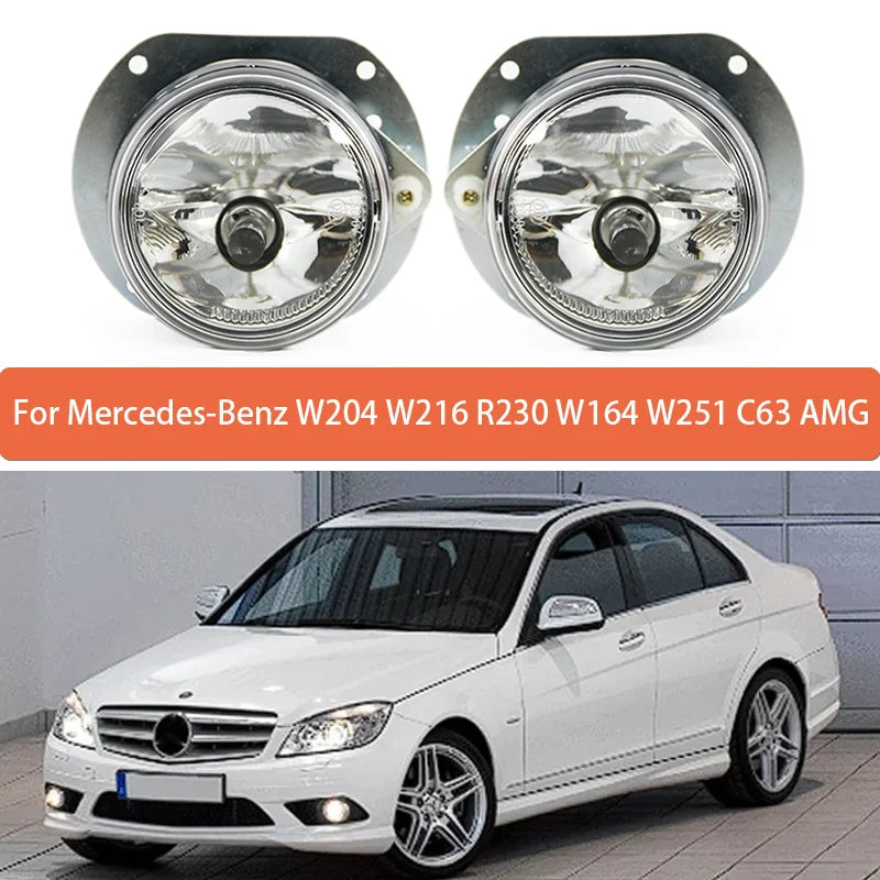 Front Fog Lamp Assembly For Mercedes-Benz W204 W216 W164 W251 C63 AMG