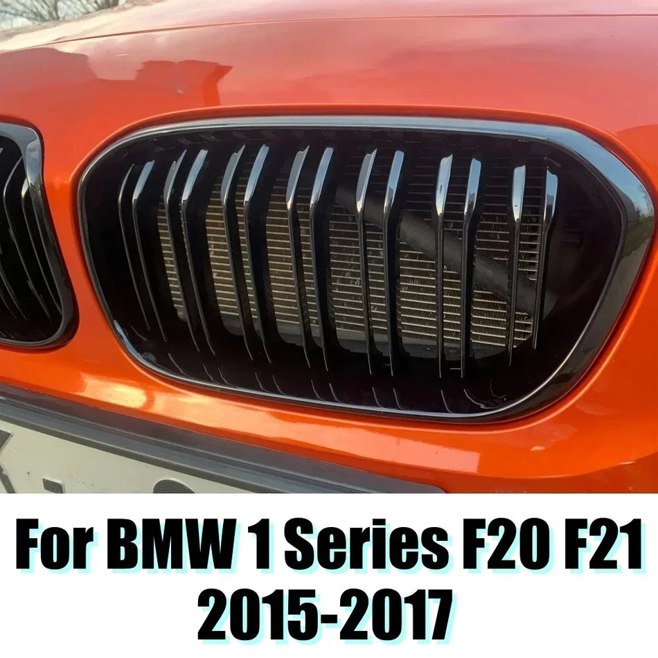 Grelha para BMW Série 1 F20 F21 Racing Frontal Rim Preto Brilhante ABS Substituição Direta