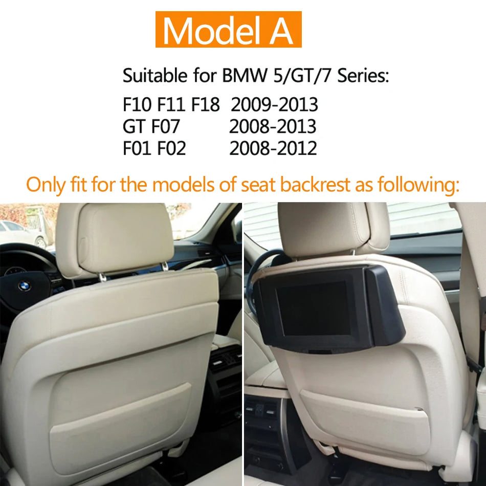 Copertura tasca di stivaggio poggiatesta in pelle per BMW Serie 5 F10/F11 e 7 GT sedili auto