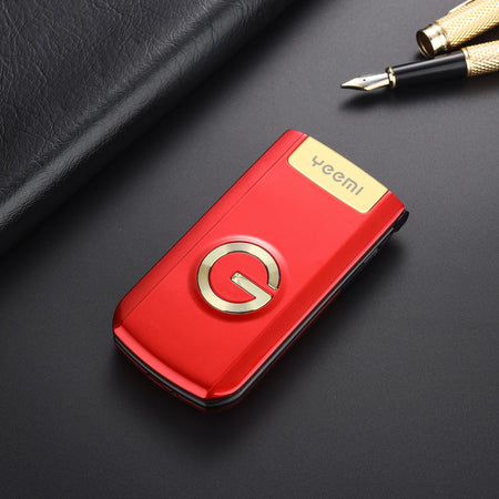 Metal Body Large Screen Flip Senior Phone &ndash; SOS Dial