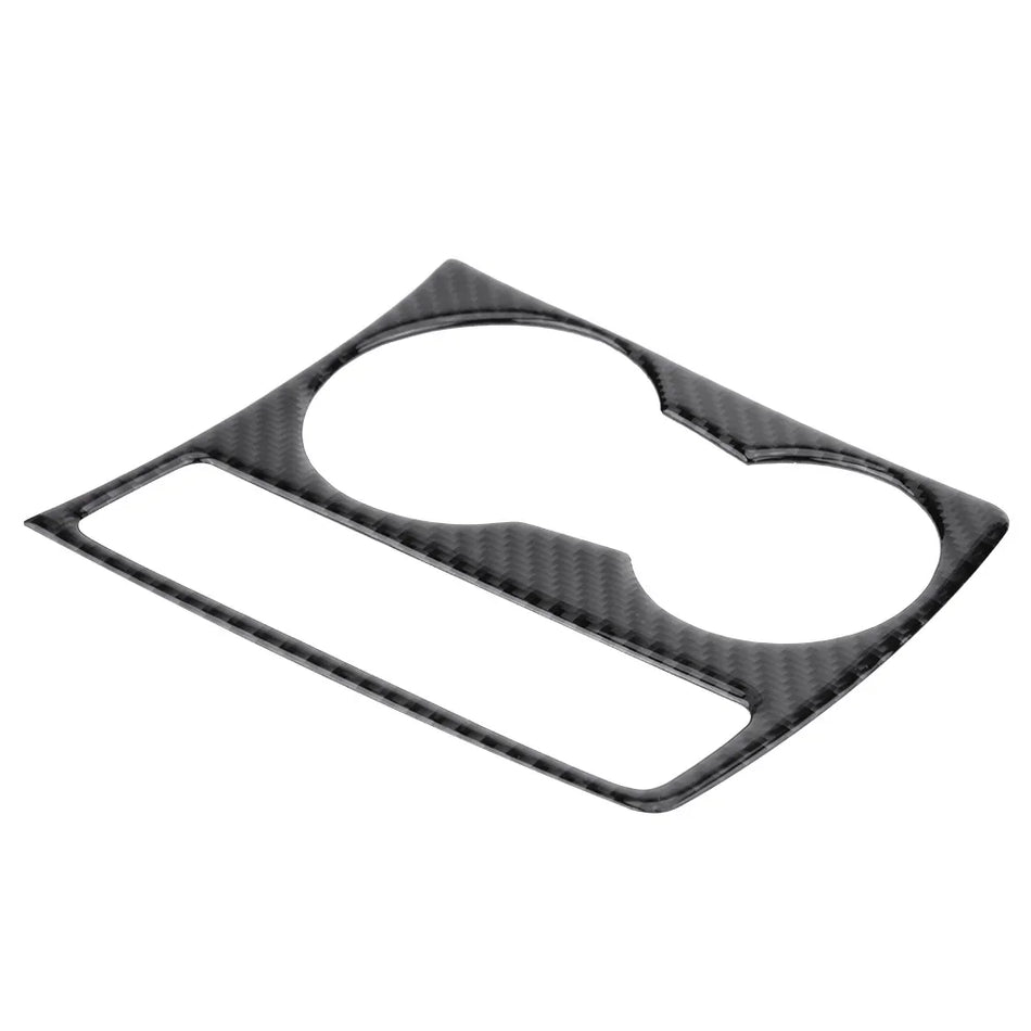 Panel de recorte del portavasos de la consola central de fibra de carbono para Audi A4 B8 A5