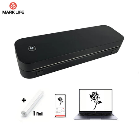 Marklife Smart A4 Paper Printer D210 &ndash; Portable Bluetooth D210 Black