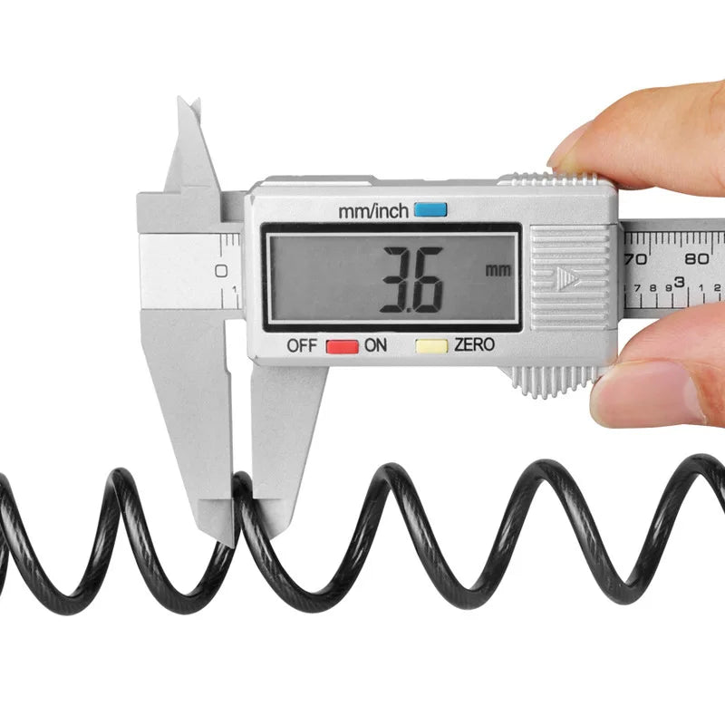 Κλειδαριά Ποδηλάτου με Κωδικό, Ατσάλινο Καλώδιο, Φορητή Κλειδαριά Κράνους για Ορεινό Ποδήλατο