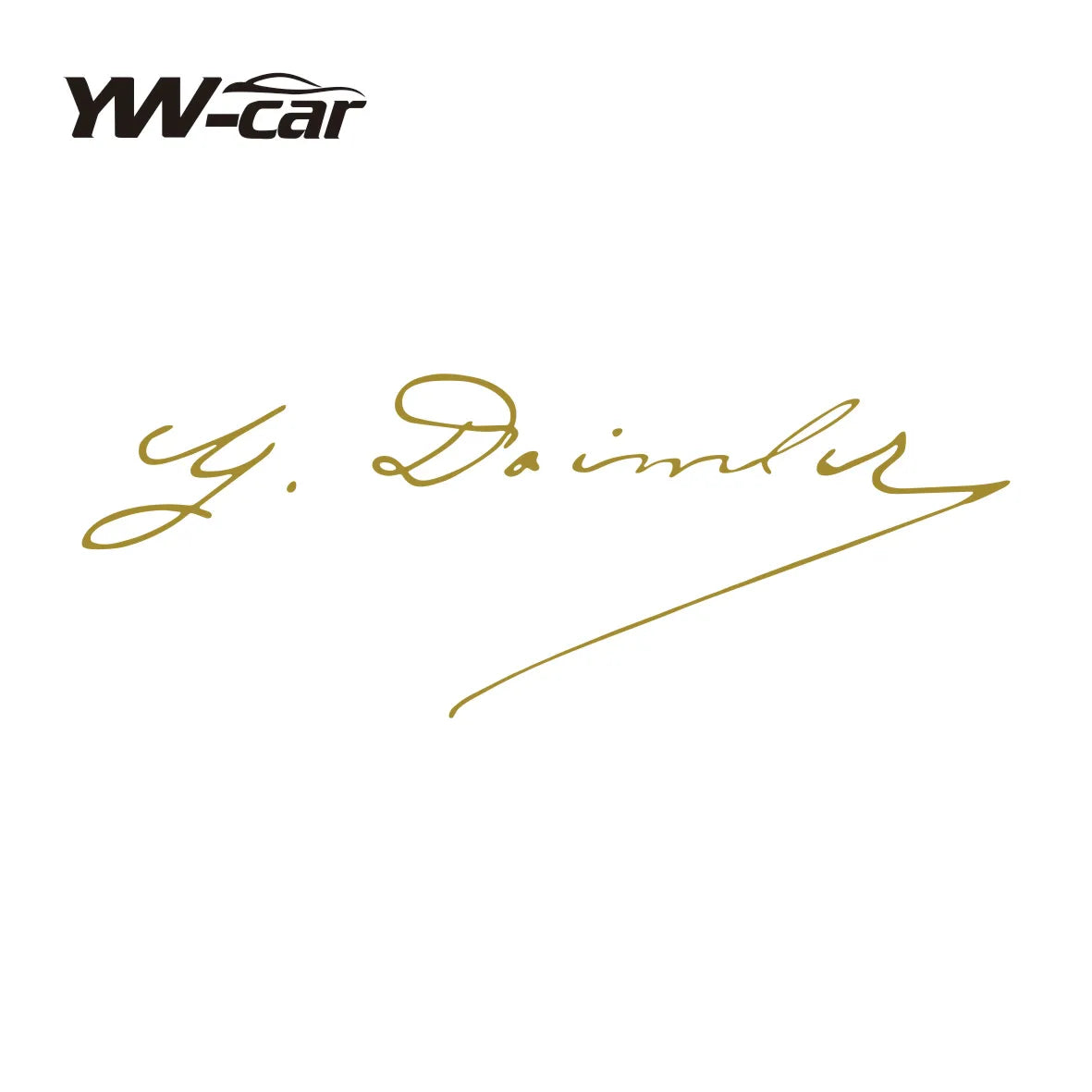 Mercedes Benz Dashboard Sticker Set - 2 Pcs Interior Vinyl Decals for C E S GLS M R A SL V GLC CLA Models Gold / 20x7.3cm 2pcs