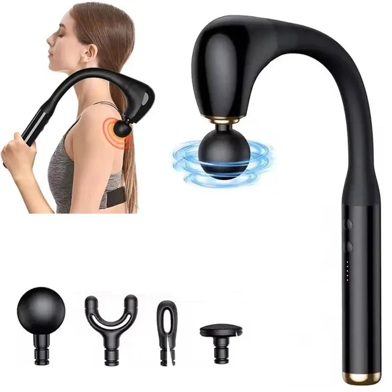 Fascia Gun Portable Deep Tissue Massage - Extended Handle
