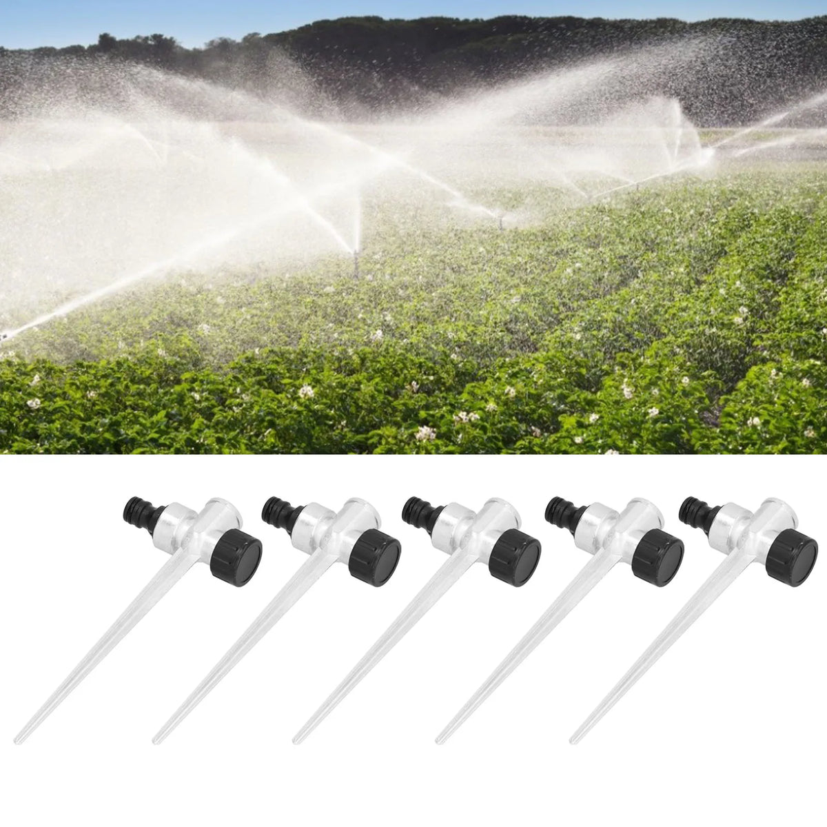 Lawn Irrigation Spike Connector &ndash; Durable Metal Spike Base Default Title