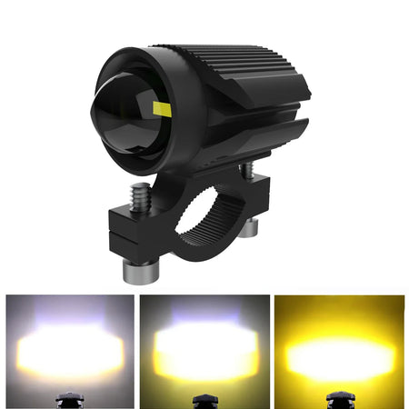 High-Intensity LED Motorcycle Fog Light with Adjustable Lens 1PC