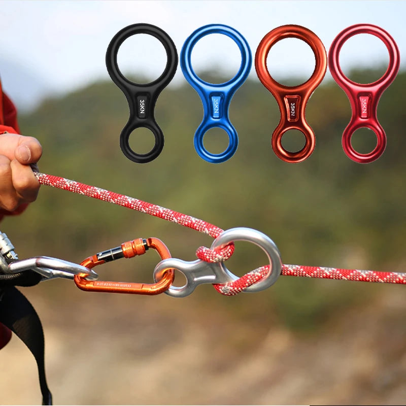 Aluminum Alloy 8-Character Ring Descender &ndash; Lightweight
