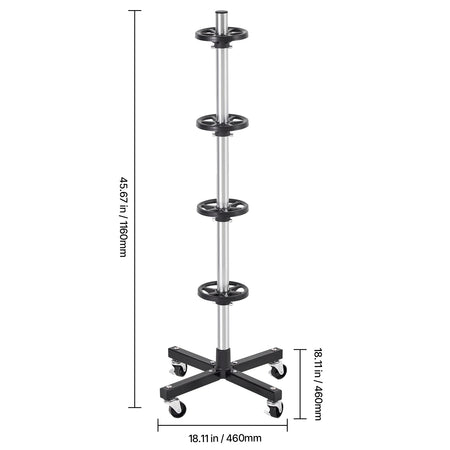 SucceBuy Tire Rack With Wheels &ndash; Heavy Duty Steel Stand with Wheels / spain
