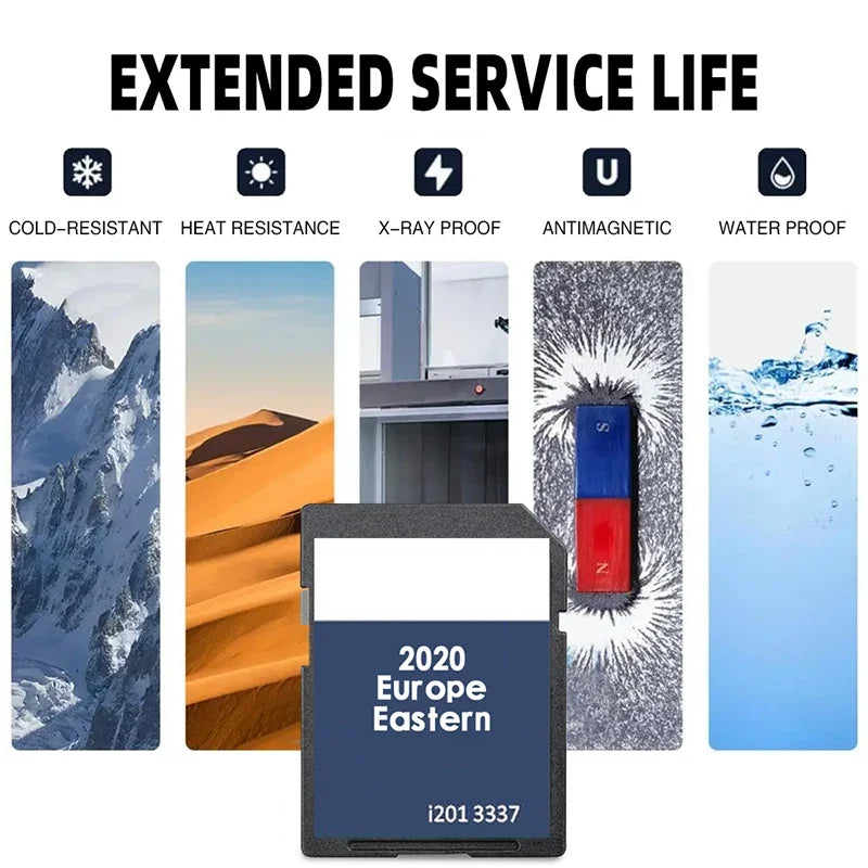 RNS310 East Europe UK SD Map Card &ndash; Anti Fog Sticker