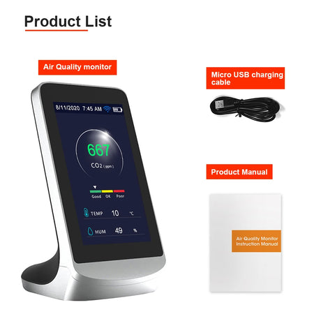 Dienmern Air Quality Monitor &ndash; High Precision CO2 Sensor