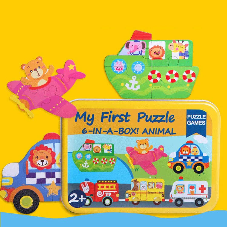 Newborn Kid 3D Wooden Puzzle Toys &ndash; 5 Styles Included NB165C3