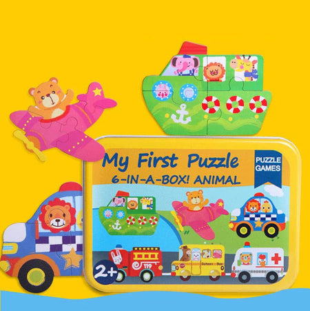 Newborn Kid 3D Wooden Puzzle Toys &ndash; 5 Styles Included NB165C3