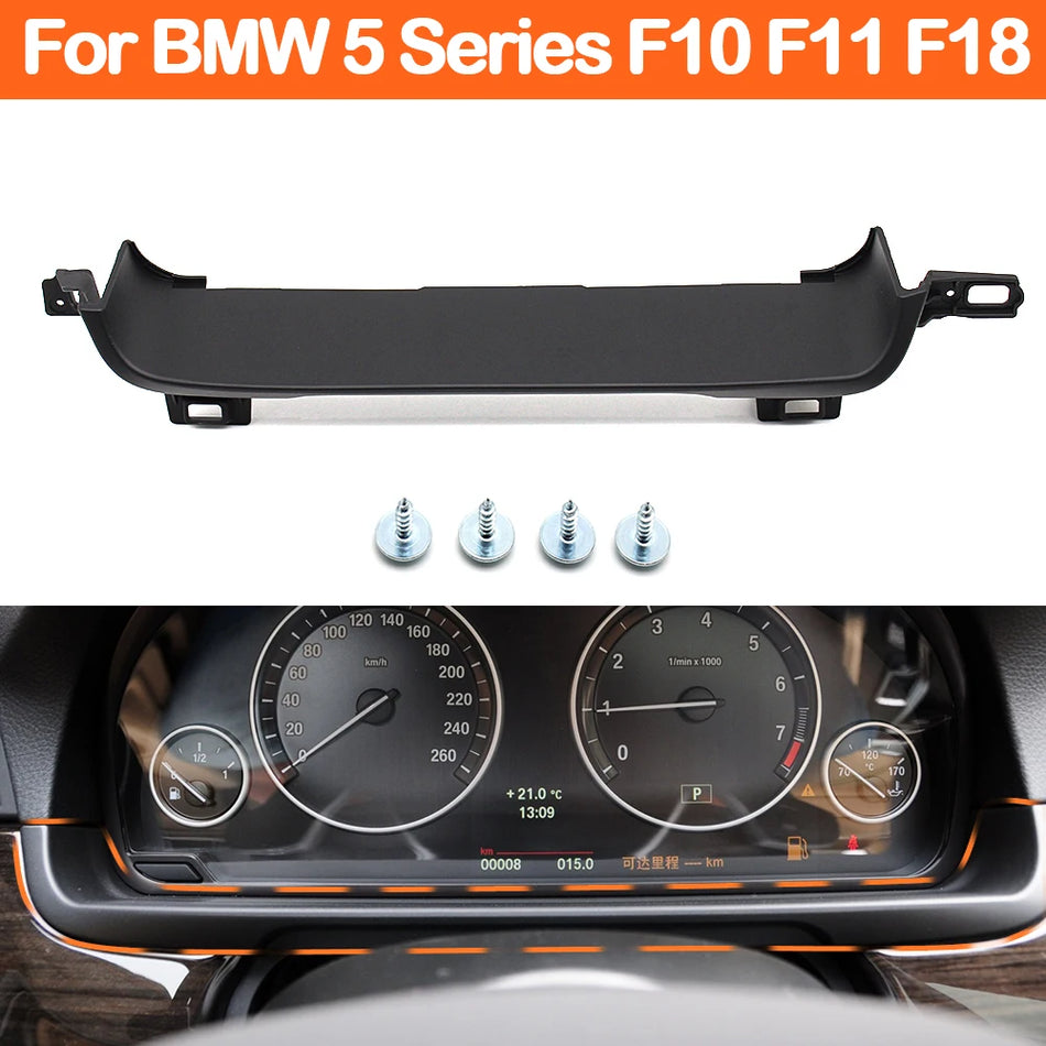Rivestimento copertura cruscotto pannello strumenti per BMW Serie 5 F10 F11 in PC ABS finitura verniciata TPU