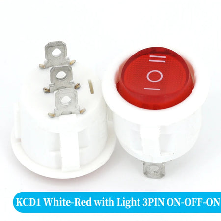 Round Rocker Switch &ndash; Vibrant LED Illumination