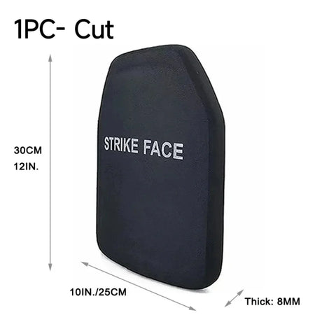 10x12 PE Bulletproof Backpack Shield &ndash; Lightweight NIJ IIIA 1PC-Cut-PE