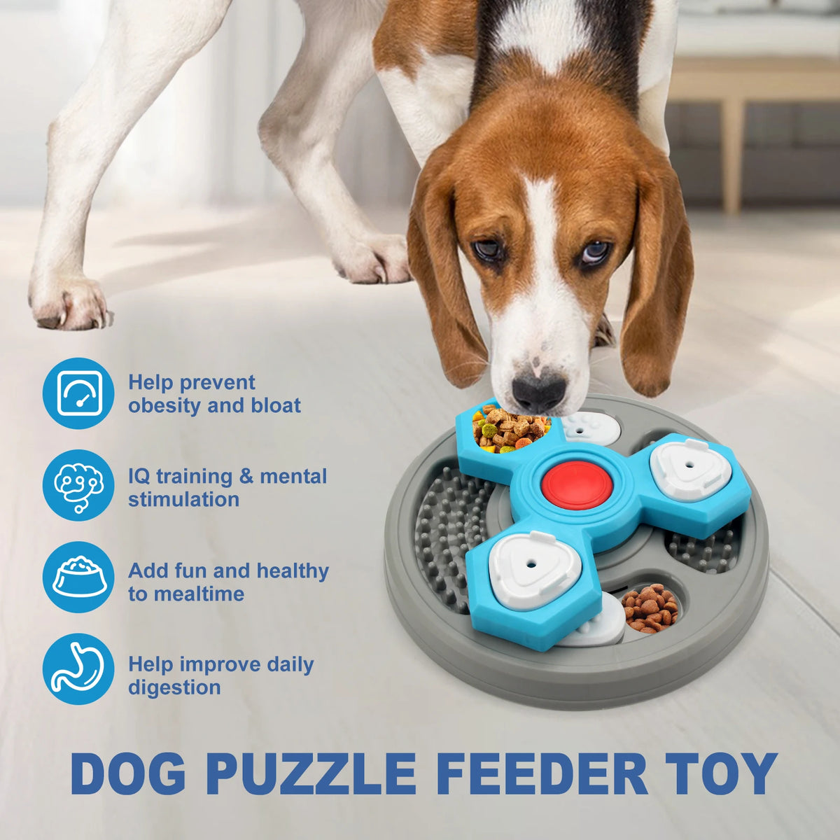 2-Layers Dog Puzzle Toy &ndash; Interactive Slow Feeder for Increased Puppy IQ