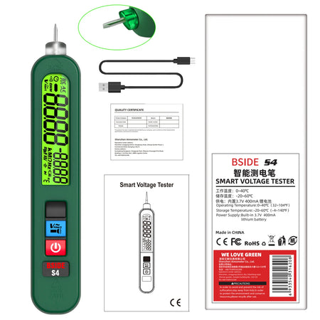BSIDE Non-Contact Voltage Tester Pen - Breakpoint Locate green / CHINA