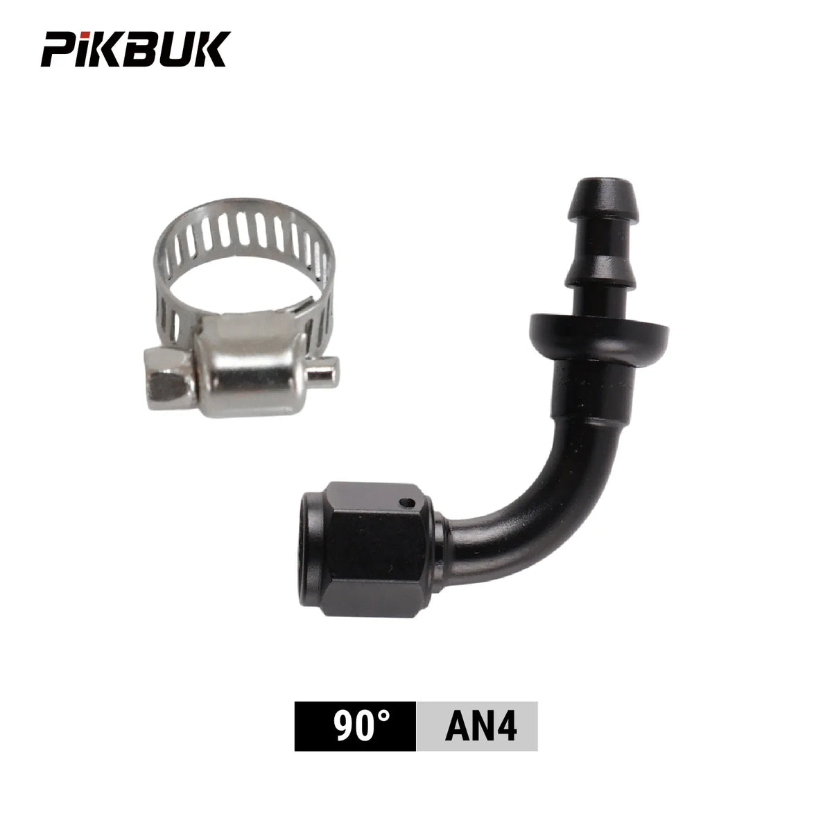 PIKBUK Universal AN4 6 8 10 12 Push-on Hose End Fittings Fuel Oil Cooler Hose Fitting 180 Degree Reusable Connection Adapter by InterCyprus Trading Ltd