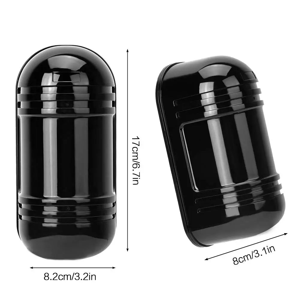 Invisible Beam Barrier Active Detection Digital Pulse Infrared Sensor 100m Waterproof IR Alarm