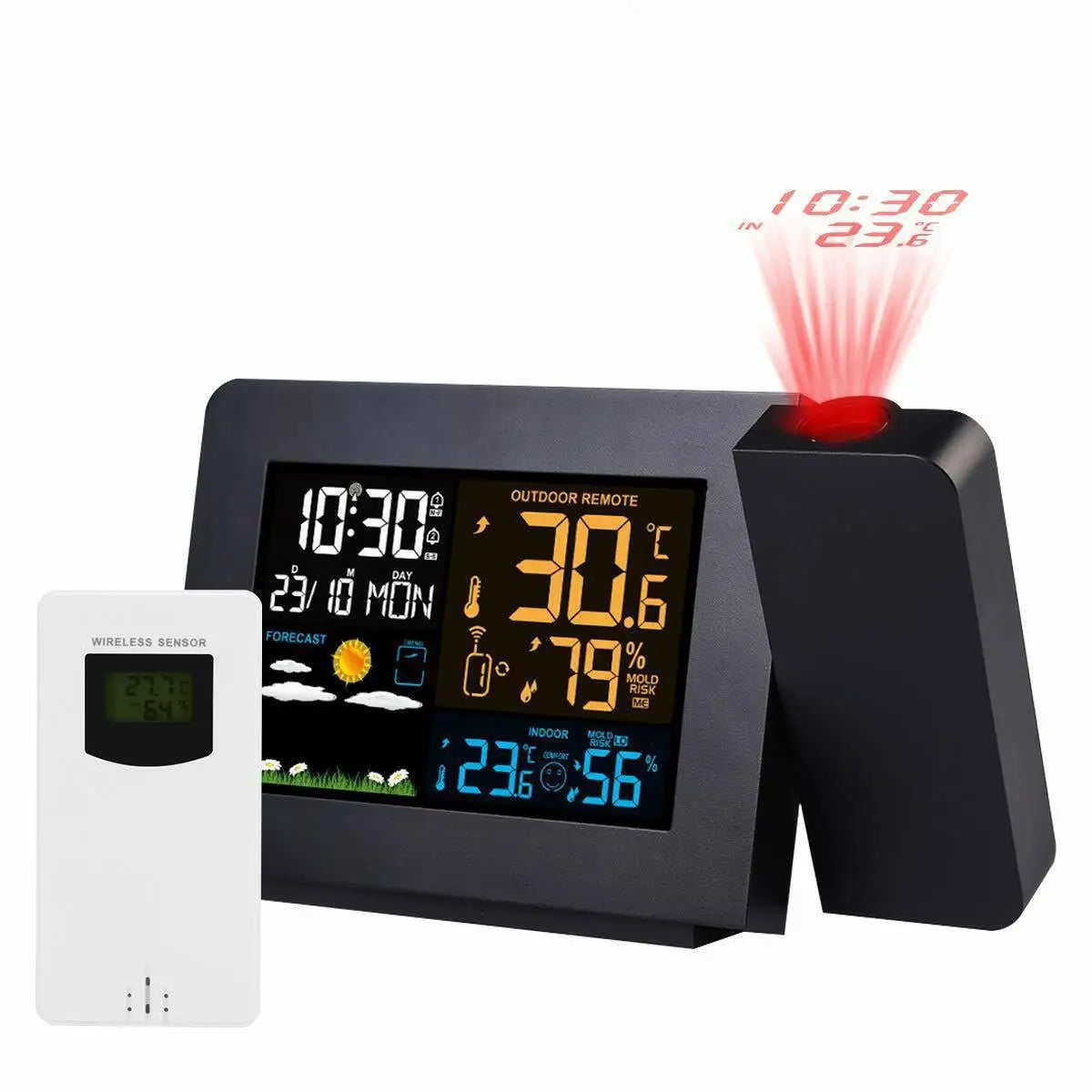 FJ3391 Projection Clock &ndash; Digital Weather Forecasts