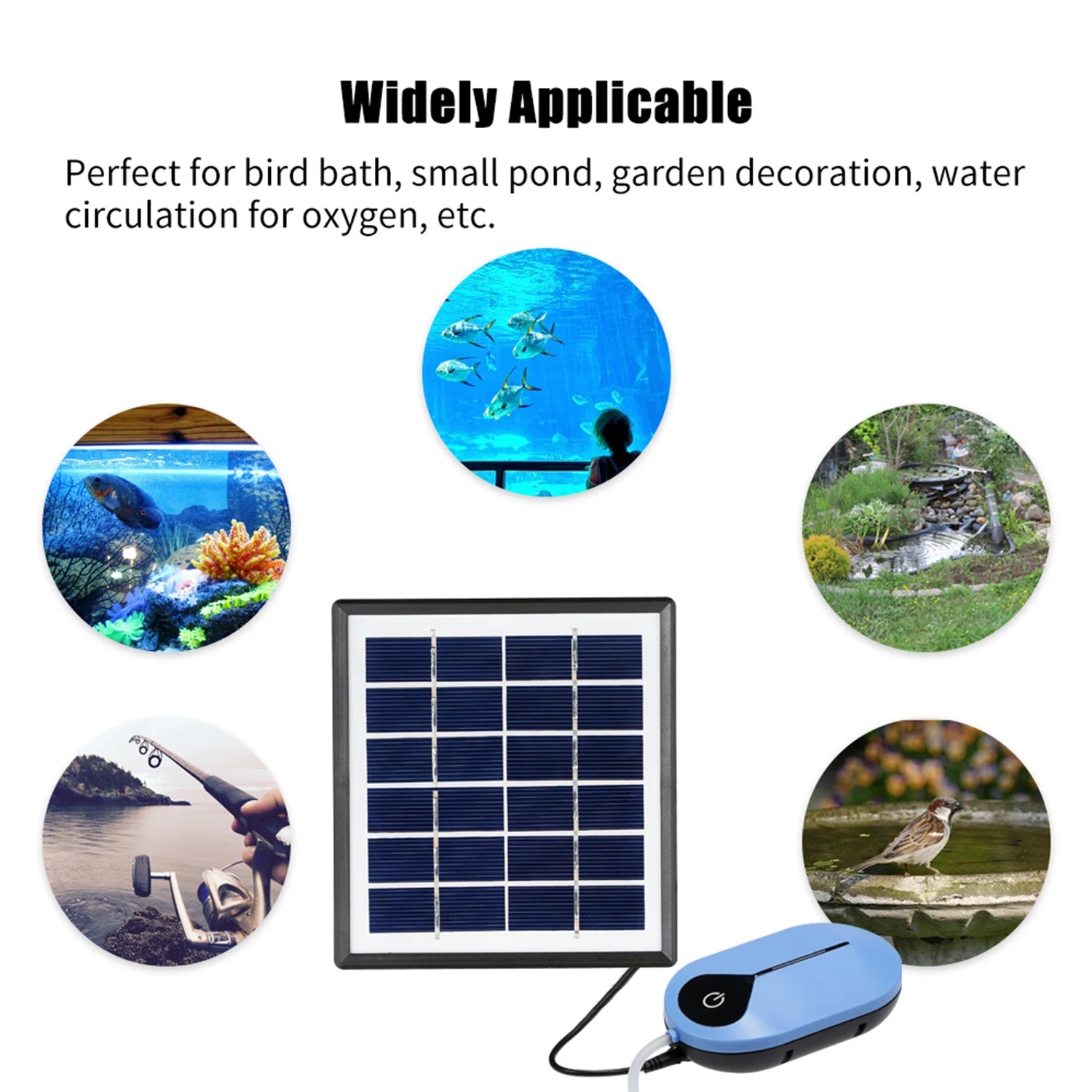 1.5W 3600mAh Solar Oxygen Pump &ndash; Night Time Operation