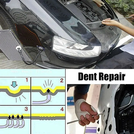 Paintless Dent Repair Kit - Stainless Steel Car Hook Rods &amp; Tools