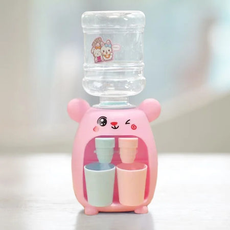 Mini Dual Water Dispenser Toy for Kids - Fun Pink &amp; Blue Kitchen Play Pink 1
