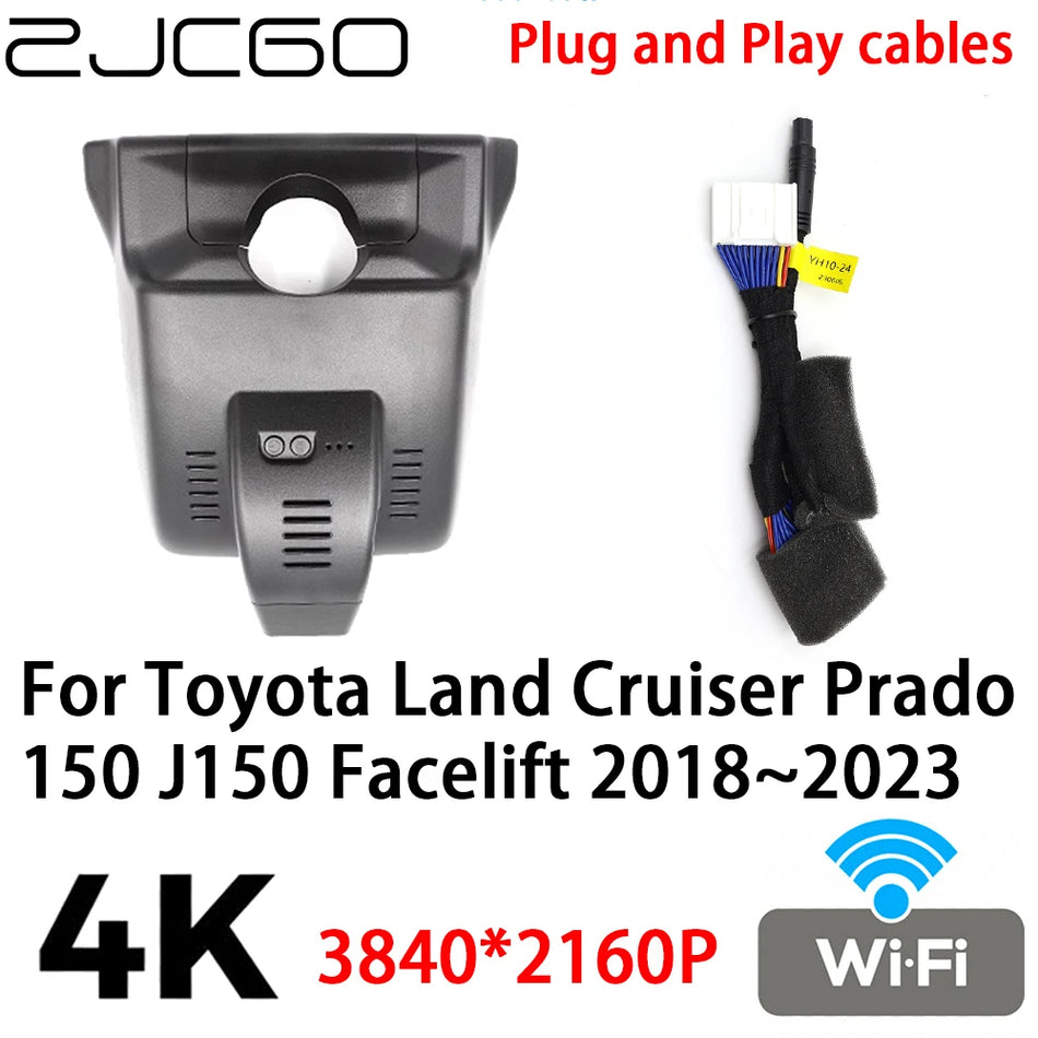 Σετ Βιντεοκαταγραφής Κάμερας Ταμπλό για Toyota Land Cruiser Prado 150 J150 4K Plug And Play