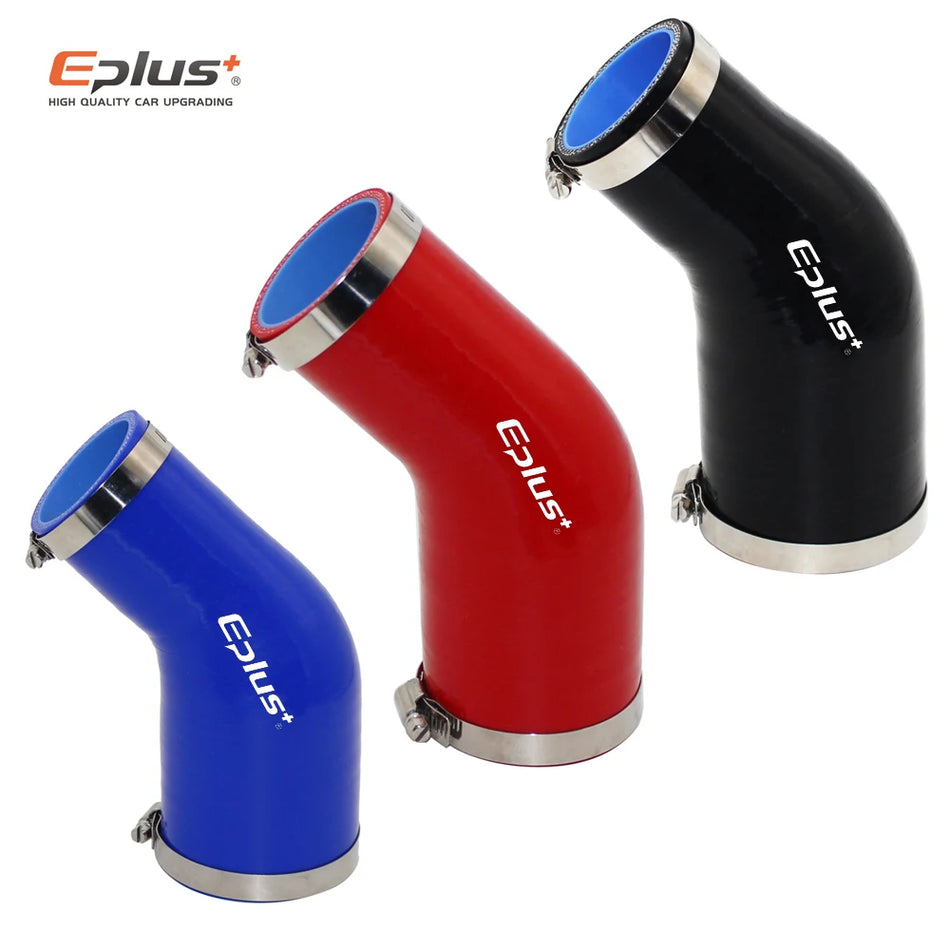 Silicone Hose 45-Degree Connector Reducer Adapter, High-Temp Universal Plumbing