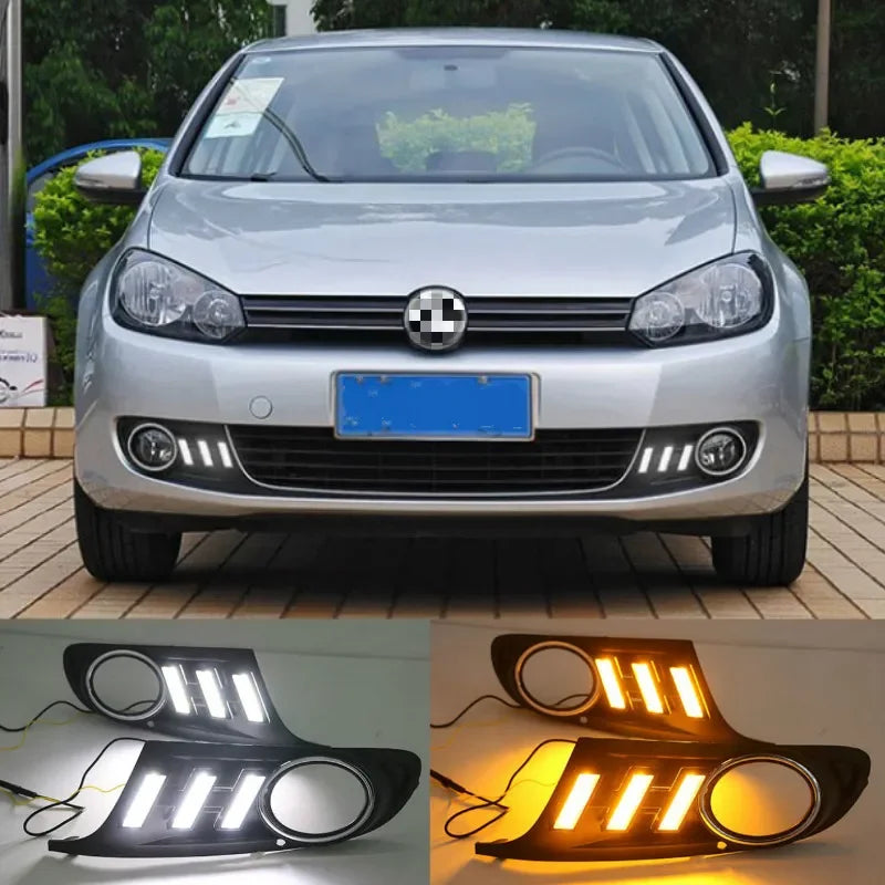 Volkswagen Golf 6 Gündüz Farları LED Ön DRL Lambaları ile