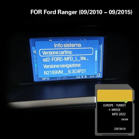 MFD2022 GPS Card For Ford Ranger 2010-2015 - EU Maps CHINA / Rnager 2010-2015
