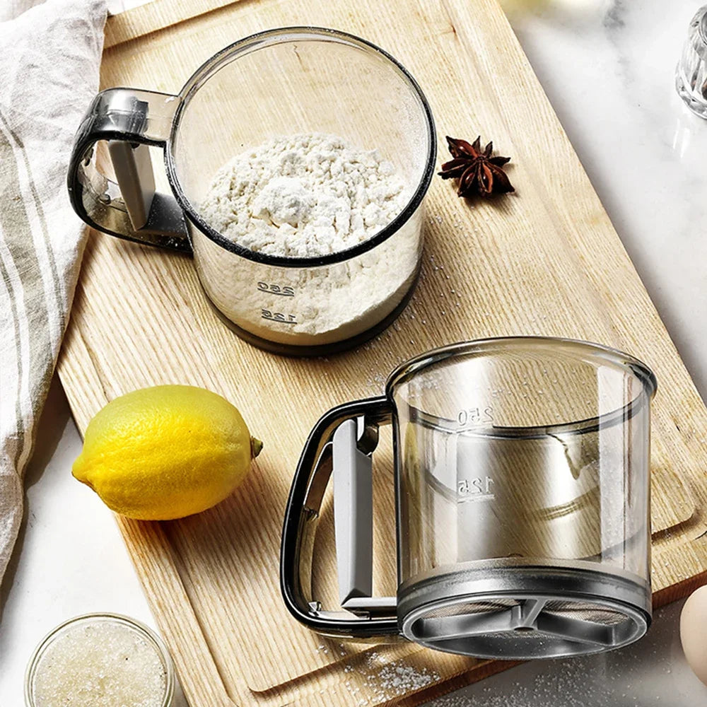 Flour Sifter Hand Press &ndash; Eco-Friendly Semi Automatic Design