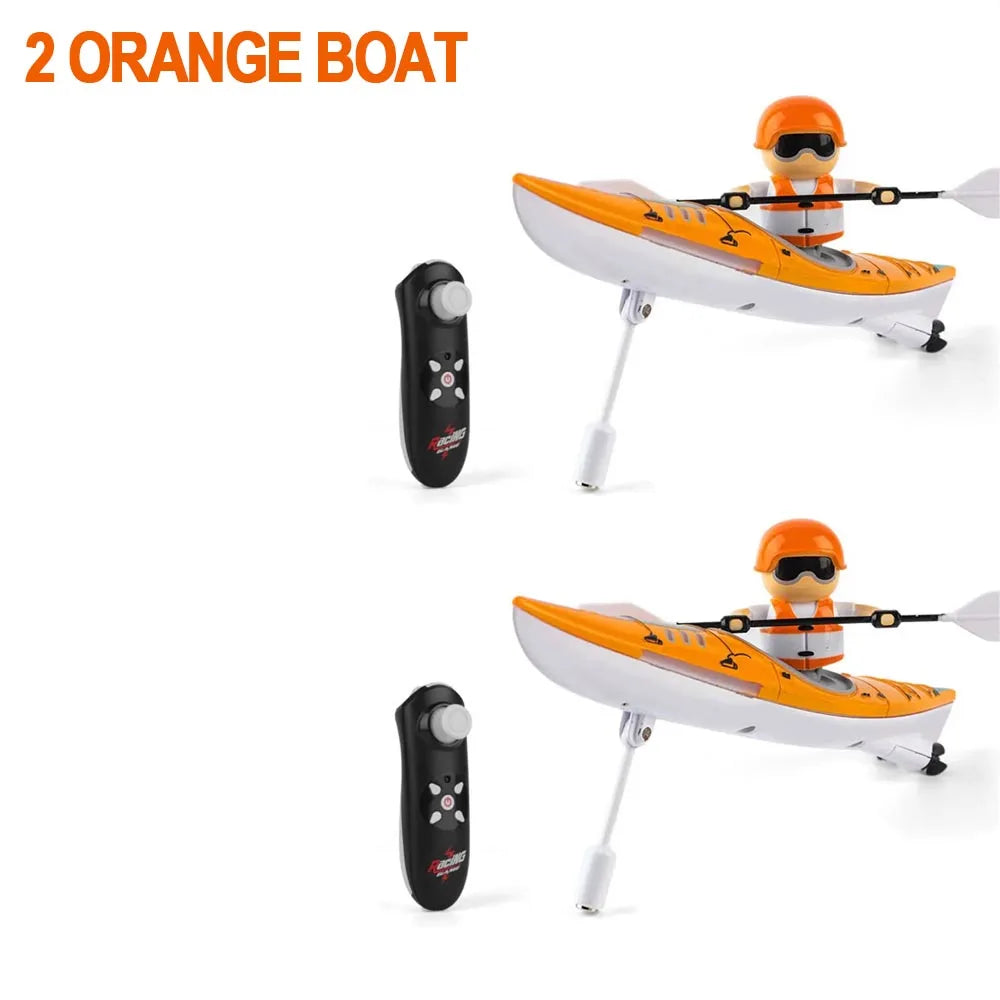 Rc Boat Kayak Racing Ship 2.4G &ndash; Remote Control Speed Boat 2 Orange