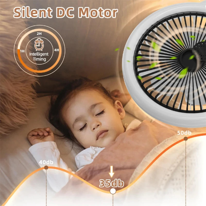 Rotatable 3in1 Ceiling Fan Light E27 LED &ndash; Remote Controlled