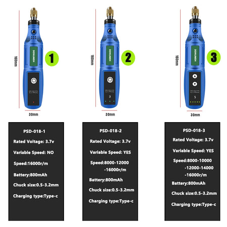 Mini Wireless Rotary Tool Kit - USB Rechargeable Engraving and Polishing Pen