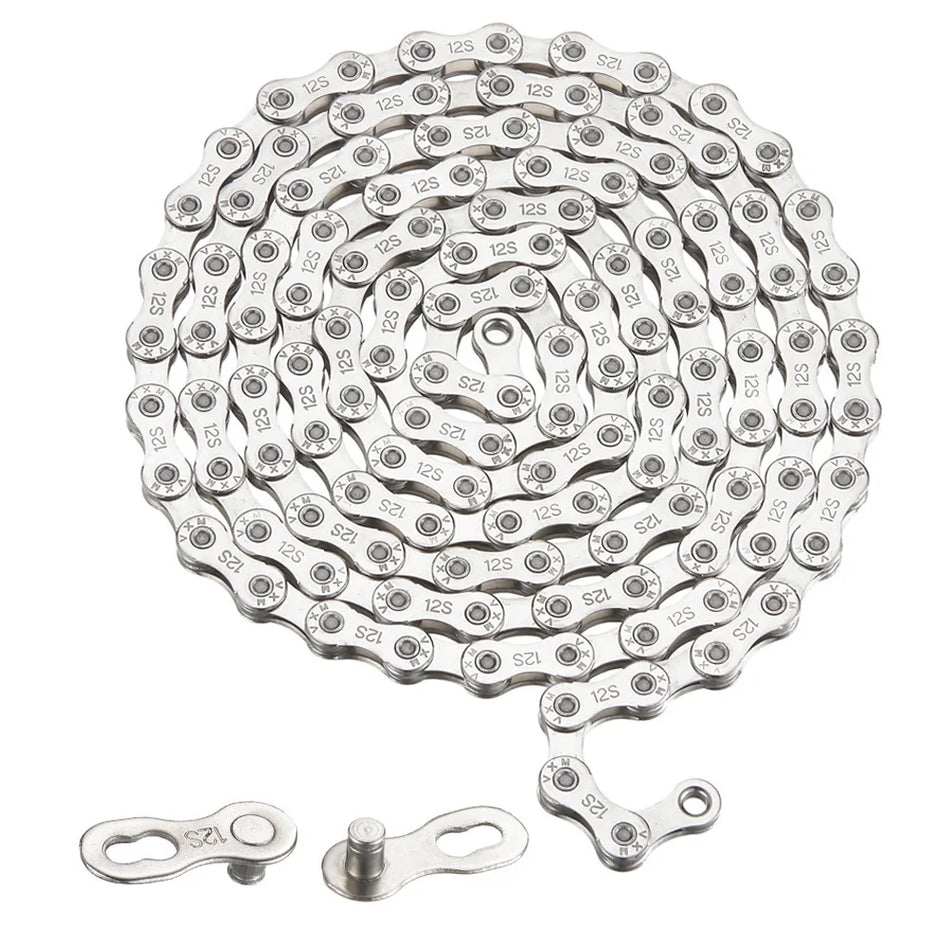 High-Strength Steel Bicycle Chain, 116 Links, for 6/7/8-Speed Road and Mountain Bikes