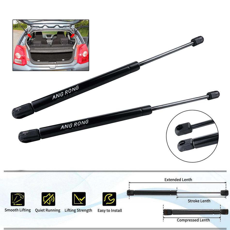 Pair Of Rear Boot Tailgate Gas Struts For Suzuki Alto VII GF 2009-2014, 340N, 375mm